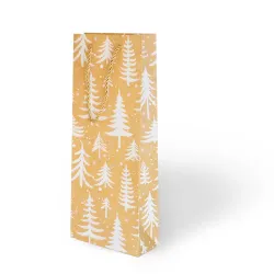 Yılbaşı Varak Baskılı Lüks Karton Çanta 12x35 - Gold Detaylı - 4