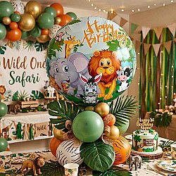 Happy Birthday Jungle Folyo Balon 18