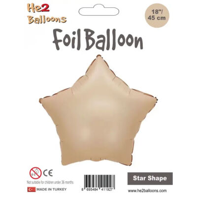 Karamel Yıldız Folyo Balon 18