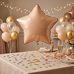 Karamel Yıldız Folyo Balon 18