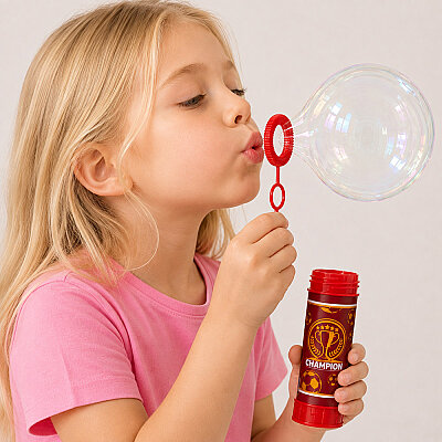 2 Pcs Champion Yellow Red Bubble Wands - 1