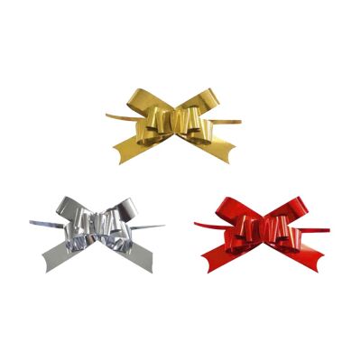 Metalik Renkli Çekmeli Hediye Paketi Süsü 20mm - 3
