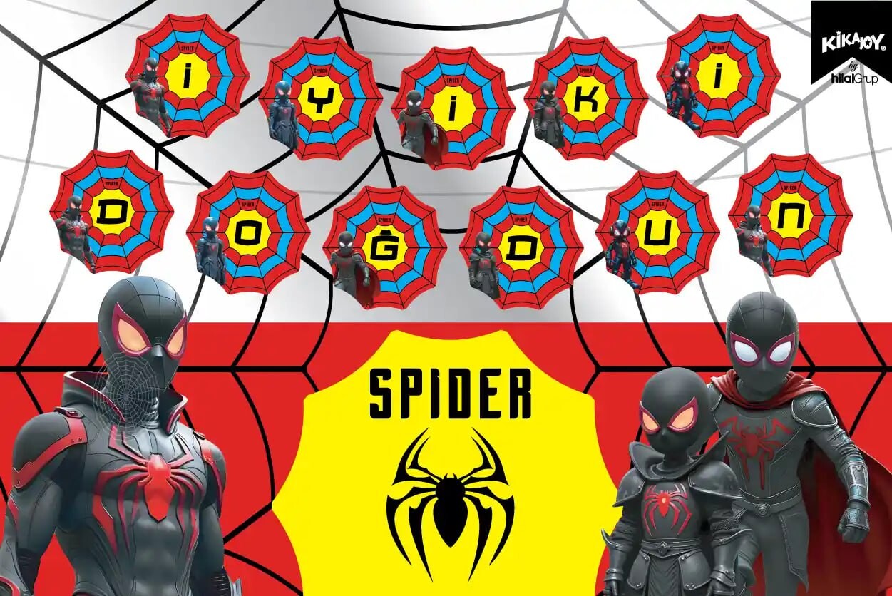 Spider Temalı Doğum Günü Partisi Ürünleri