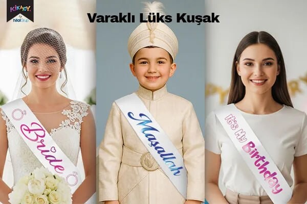 Bride, Doğum Günü ve Sünnet Kuşak Çeşitleri