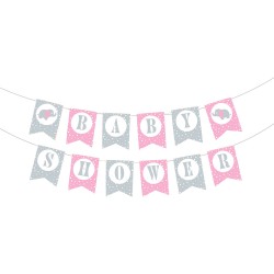 Baby Shower Pink Letter Banner - Kikajoy (1)