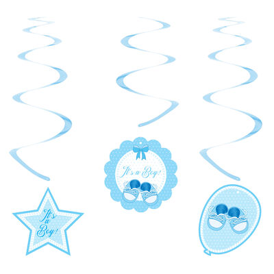 Babyshower Erkek Sarkıt Süs 6lı - 2