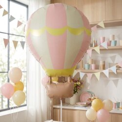Vintage Tarzı Uçan Balon Şekilli Folyo Balon - Kikajoy