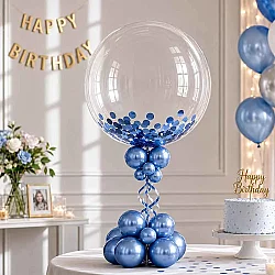 Mavi Balon Süsleme Pulu - 1