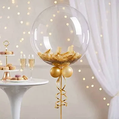 Altın Balon Süsleme Tüyü - 1