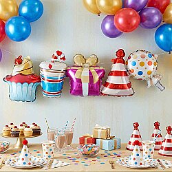 Birthday Party Foil Balloon Banner - 1