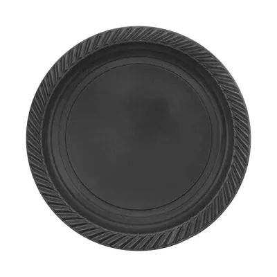 Black Plastic Plates - 1