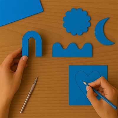 Blue Cardboard - 1