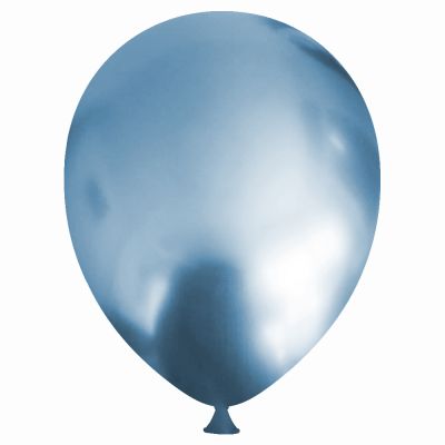 Blue Chrome Balloons 9