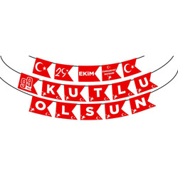29 Ekim Kutlu Olsun Harf Afiş - 2