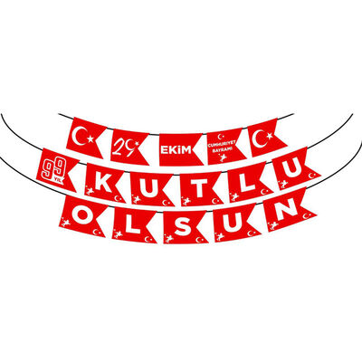 29 Ekim Kutlu Olsun Harf Afiş - 2