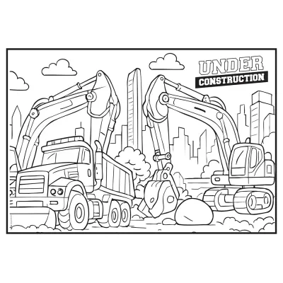 İnşaat Makineleri Boyama Aktiviteli Parti Sunumu - 3