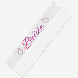 Bride Baskılı Varaklı Lüks Kuşak -Fuşya- - Kikajoy (1)