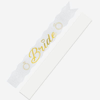 Bride Sash - Gold - 3