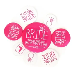 Bride To Be Party Badge Set - 5