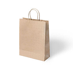 Büküm Saplı Kraft Çanta 18x24 cm 5'li - Kikajoy