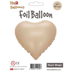 Caramel Foil Balloon - Heart - 2