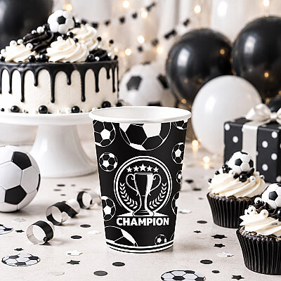 Champion Black White Paper Cups - 1