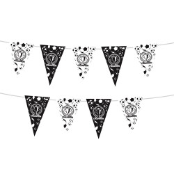 Champion Black White Triangle Flag Banner - 3