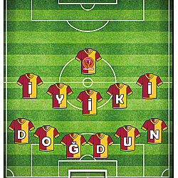 Champion Sarı Kırmızı İyi ki Doğdun Harf Afiş - 2
