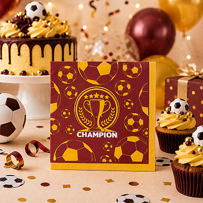 Champion Sarı Kırmızı Peçete - 1
