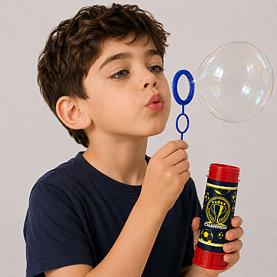 Champion Sarı Lacivert Köpük Balon - 1