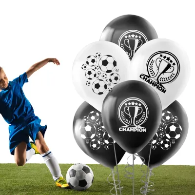 Champion Black White Balloons 12