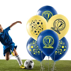 Champion Yellow Navy Blue Balloons 12
