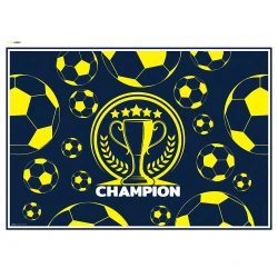 Champion Yellow Navy Blue Coloring Placemat - 2