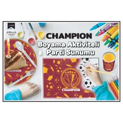 Champion Yellow Red Coloring Placemat - 1