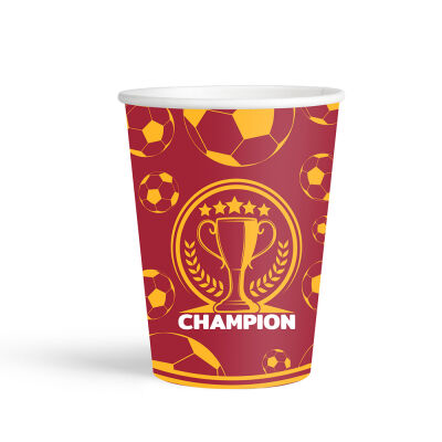 Champion Yellow Red Paper Cups - 2