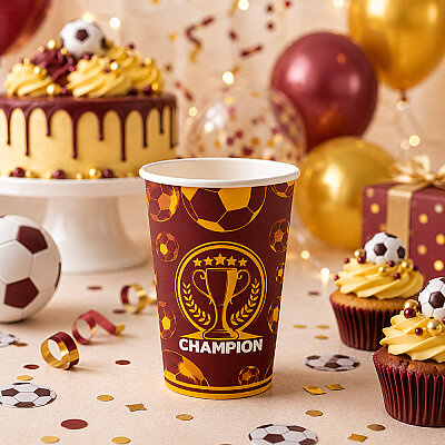 Champion Yellow Red Paper Cups - 1