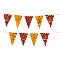 Champion Yellow Red Triangle Flag Banner - 3