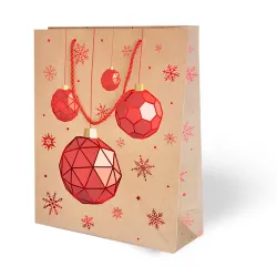 Christmas Gift Bag - Kraft - (1)