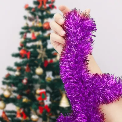 Christmas Tinsel - Purple - 1
