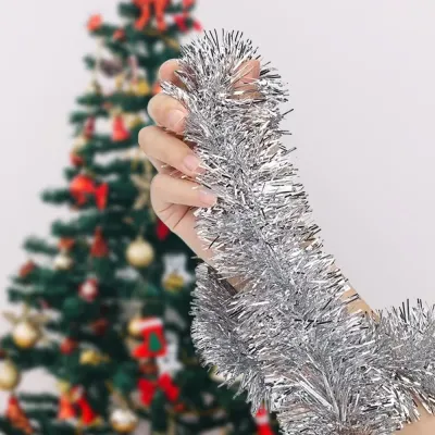 Christmas Tinsel - Silver - 1