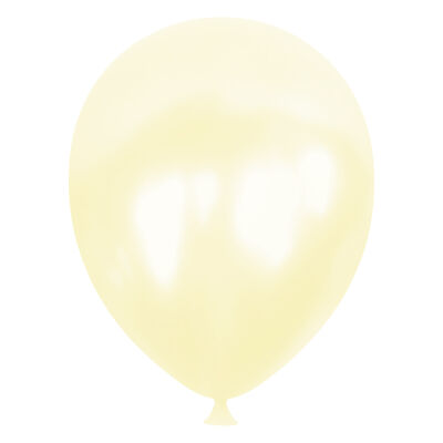 Cream Metallic Balloons 12