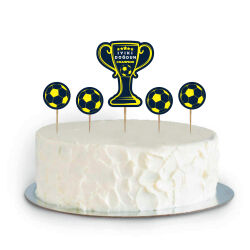 Champion Sarı Lacivert Cupcake Süsü - Kikajoy (1)