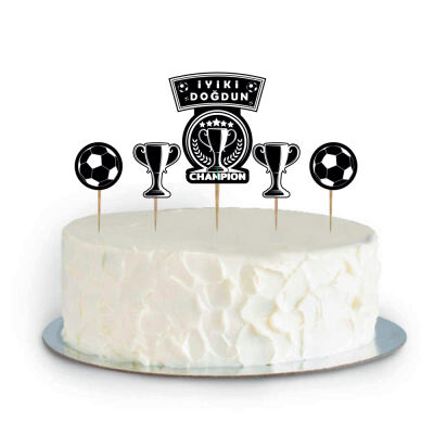 Champion Siyah Beyaz Cupcake Süsü - 3