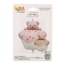 Cute Bear on Cupcake Foil Balloon - 2