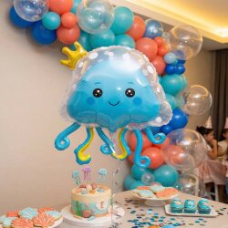 Cute Jellyfish Foil Balloon - 1