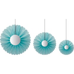 Daisy Paper Fans - 3 pcs - 3