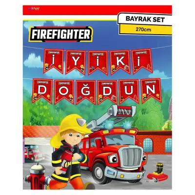 Firefighters Paper Letter Banner - 1