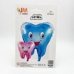 Smiling Tooth Character Foil Balloon - 2