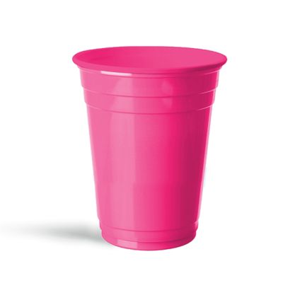 Fuchsia Plastic Cups - 1