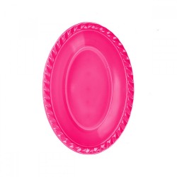 Fuchsia Plastic Oval Bowl - Kikajoy